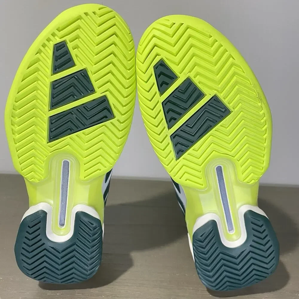 Adidas Mens Size 8.5 Tennis Shoes NEW Adizero Ubersonic 5 JQ2714 Green White